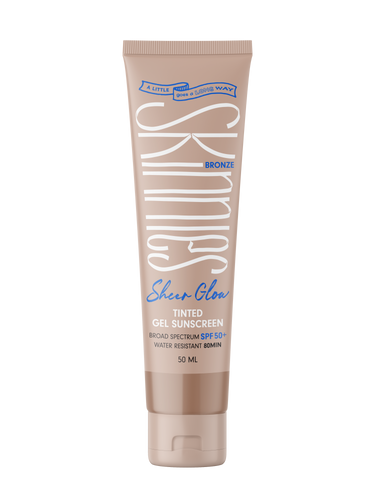 Skinnies Sheer Glow Tinted Gel Sunscreen SPF50+ Bronze