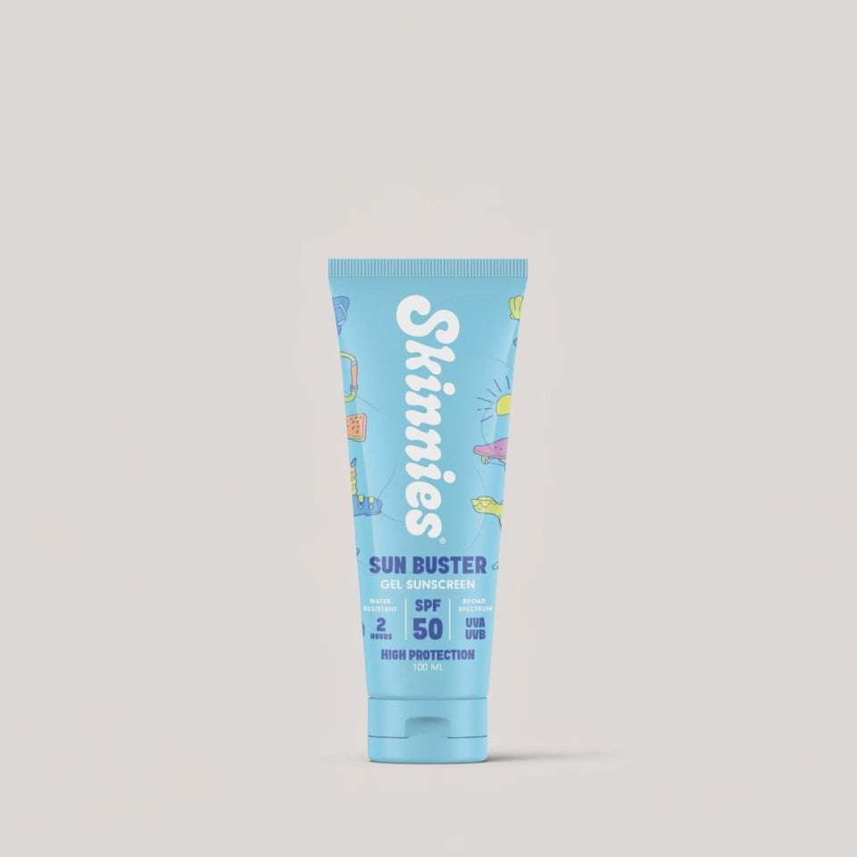 Skinnies SUN BUSTER SPF50 100ml application video
