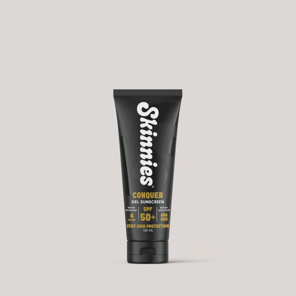 Skinnies CONQUER SPF50+ 100ml application video